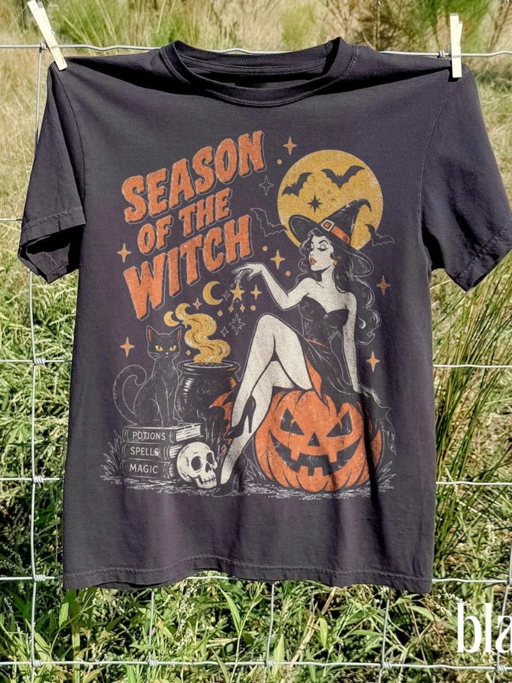 Comfort Colors Black 'Season of the Witch' Graphic Tee